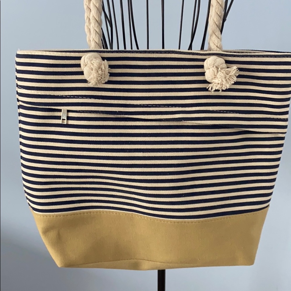 Large Striped Tote - Picture 3 of 3